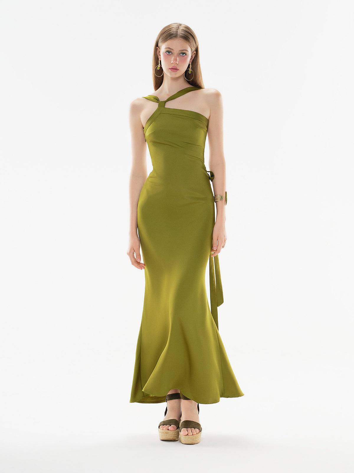 Off-shoulder Maxi Dress