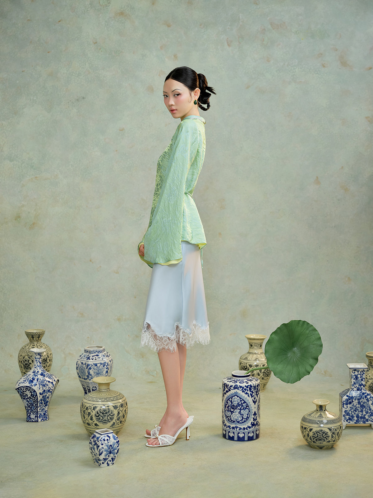 Whisper Lace Midi Skirt