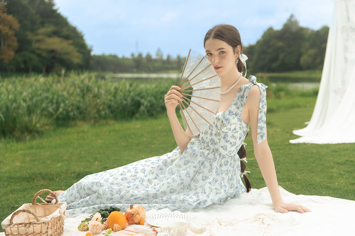 Blue Rose Dress