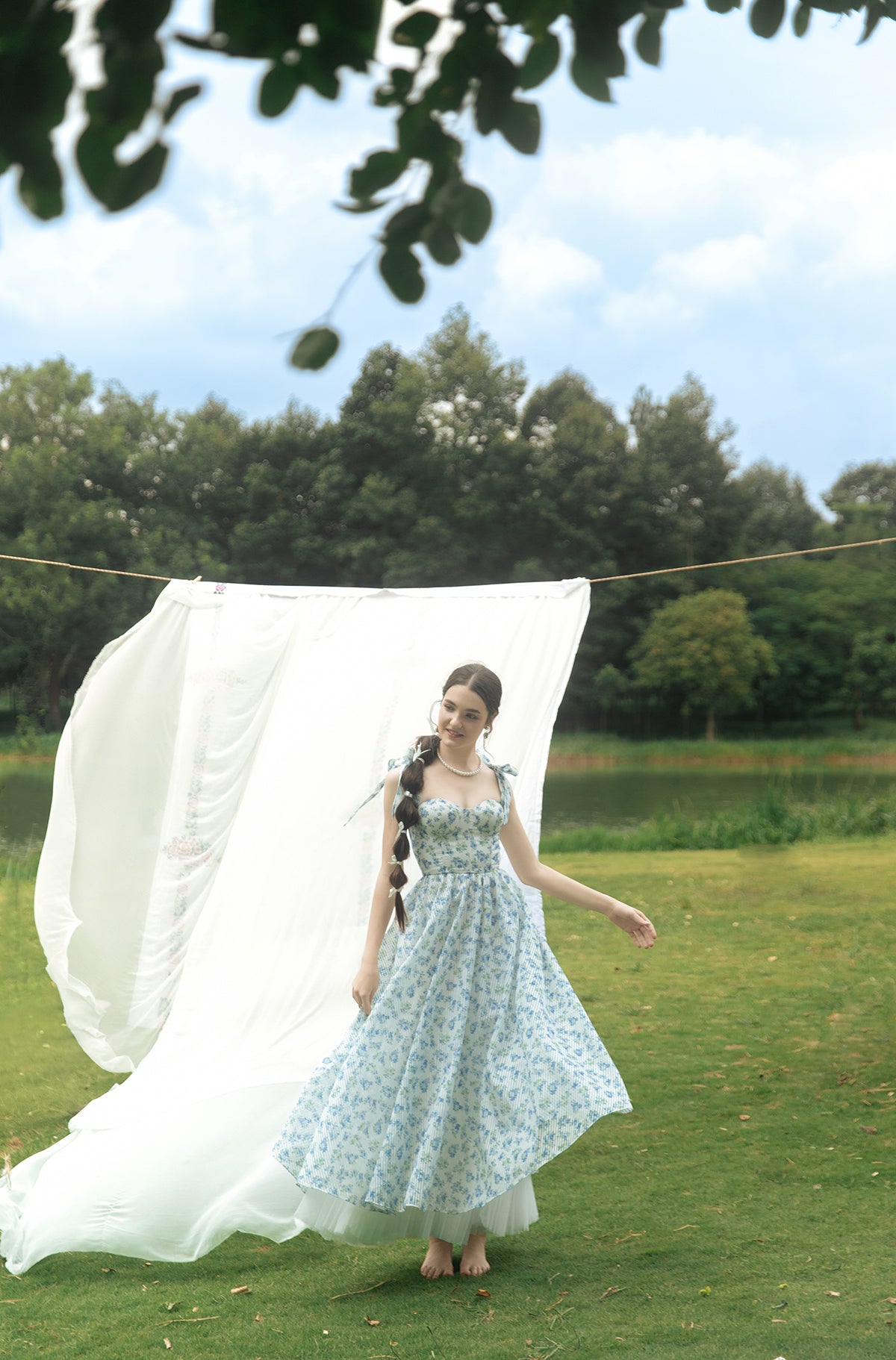 Blue Rose Dress