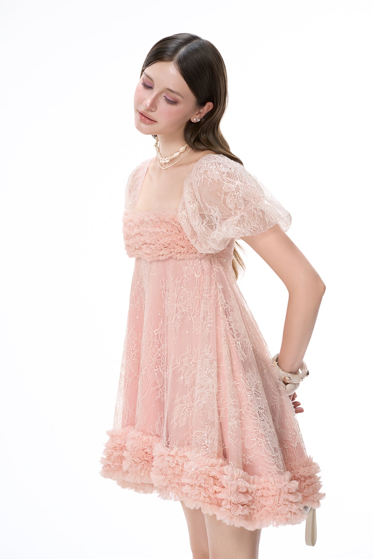 Berry Ruffle Dress