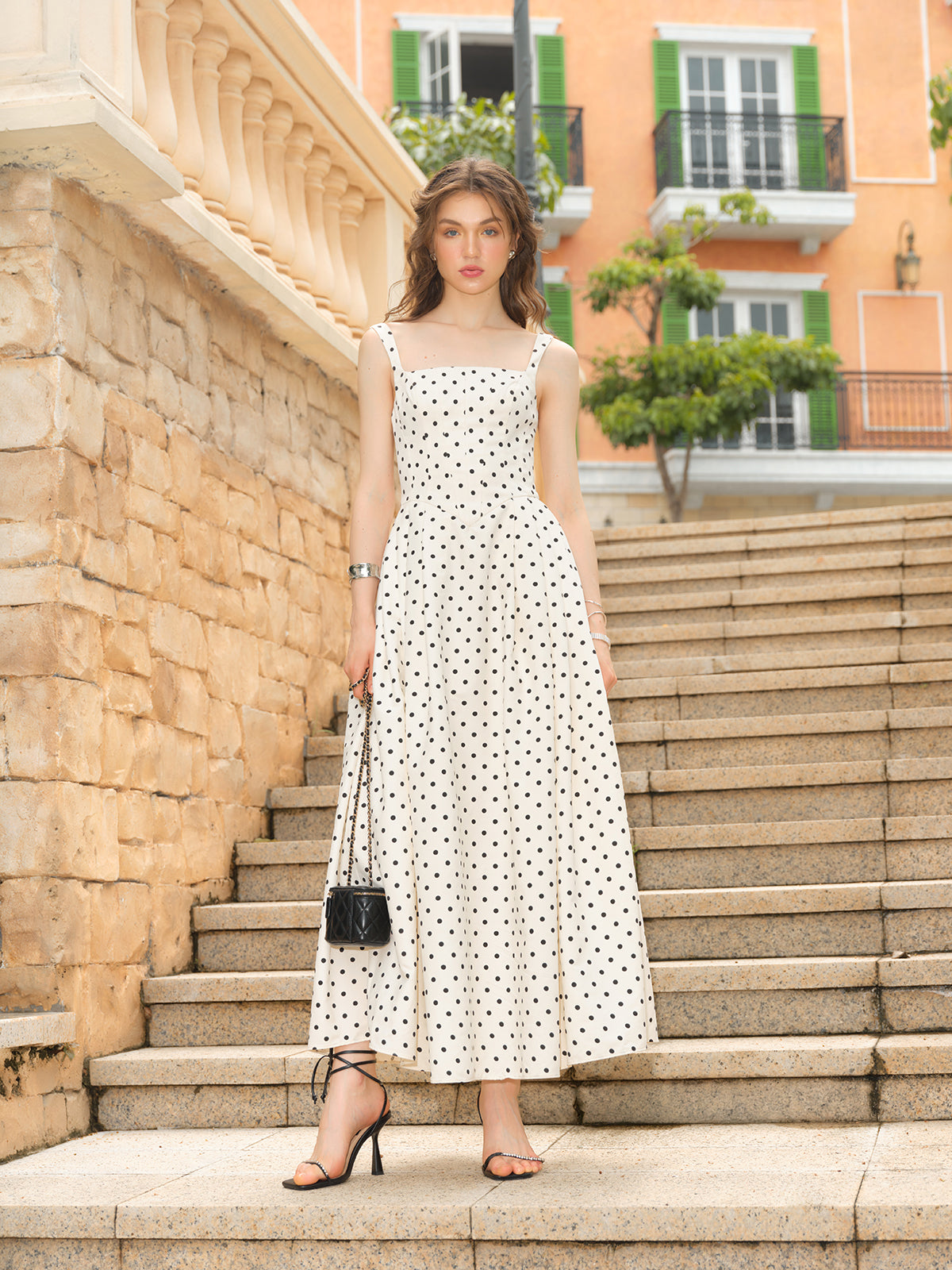 Polka Maxi Dress